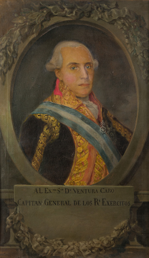 SEGUIDOR DE VICENTE LÓPEZ PORTAÑA, "Retrato de Ventura Caro