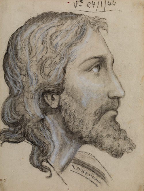 RAMON STOLZ VICIANO, "Estudio para la cabeza de Jesús de Na