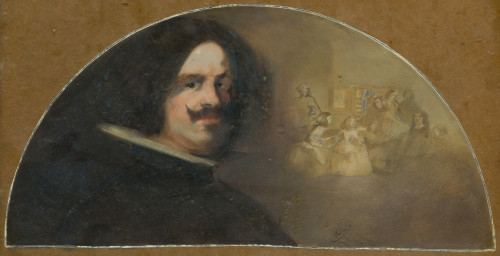ANÓNIMO/S.XX, "Retrato de Velázquez con Las Meninas. País d
