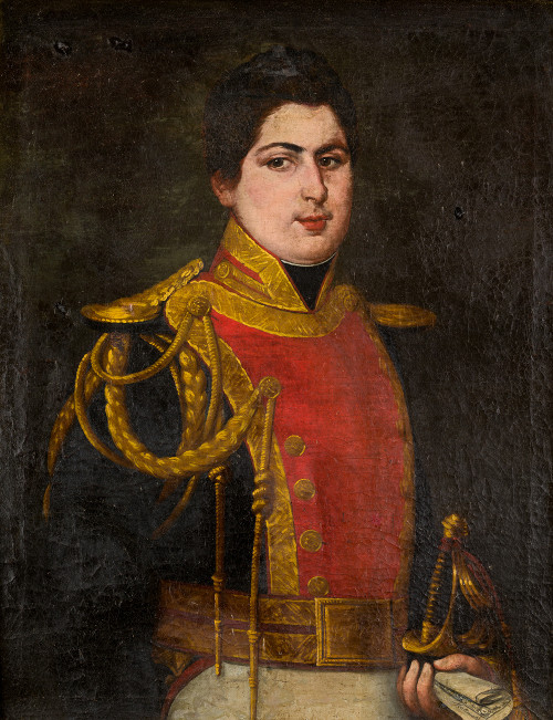ESCUELA ESPAÑOLA S. XIX, "Retrato de Antonio Marín de la Co