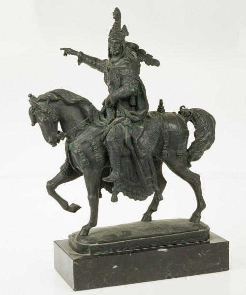 VENANCIO VALLMITJANA, "Jaime I el Conquistador", Bronce.