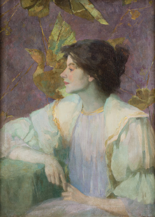 "Retrato de dama de perfil"