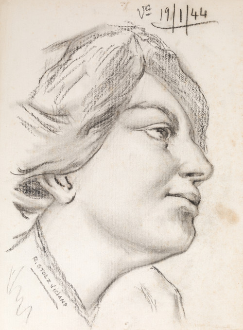 "Retrato de mujer de perfil", 1944