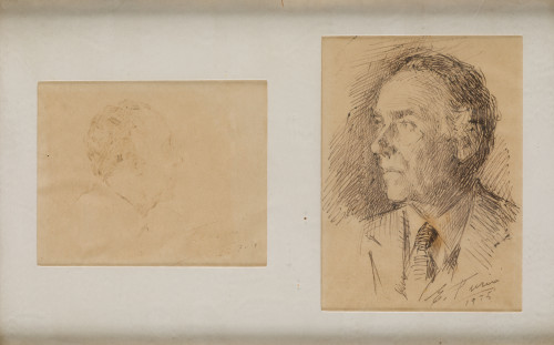 "Dos retratos masculinos", 1971 y 1975