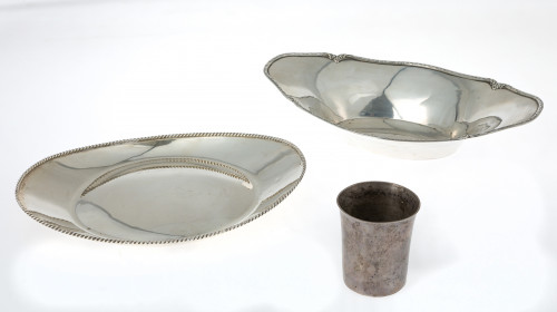 Vaso en plata punzón Moreno