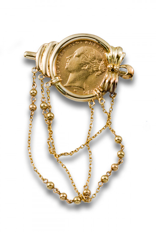 ALFILER- BROCHE MONEDA 