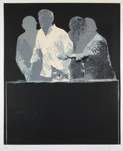 RAFAEL CANOGAR, "La Detención (33)", 1972, Serigrafía