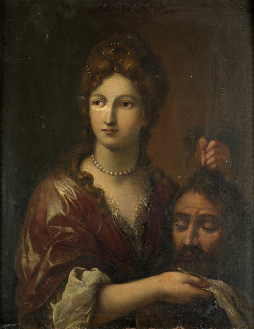 ESCUELA ITALIANA S. XVII, "Judith con la cabeza de Holofer