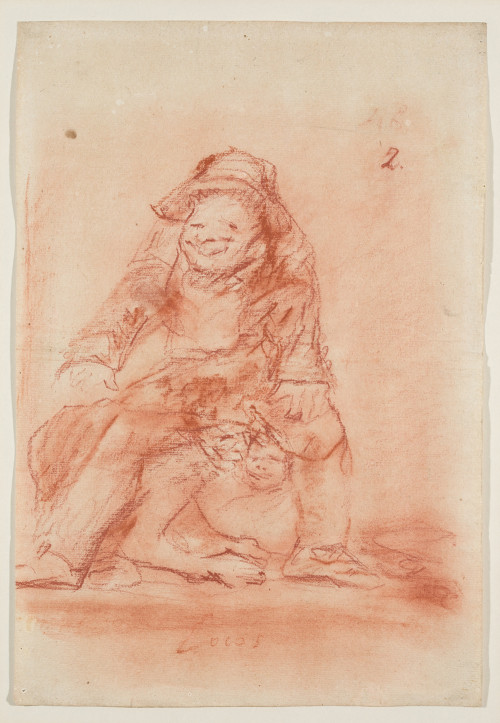 EUGENIO LUCAS VELÁZQUEZ, "Riña entre dos hombres gruesos",