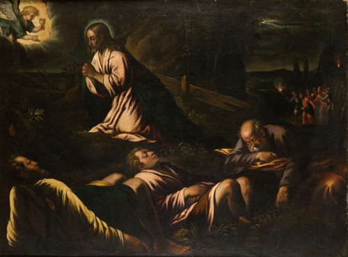 TALLER DE LOS BASSANO  S.XVI-XVII, "La oración en el huerto