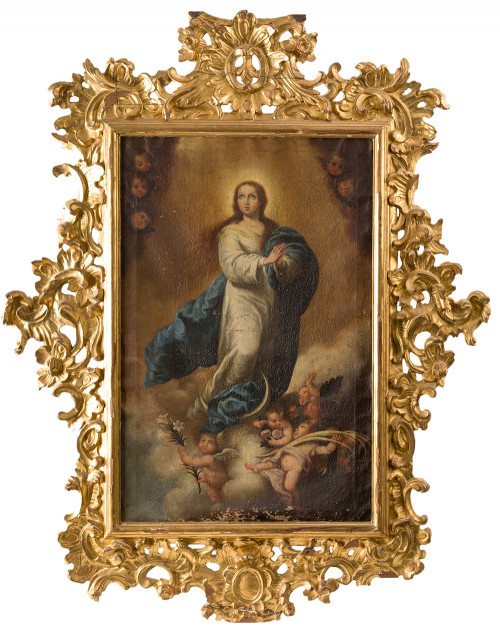 ESCUELA ESPAÑOLA S. XVII/S. XVIII, "Inmaculada Concepción",