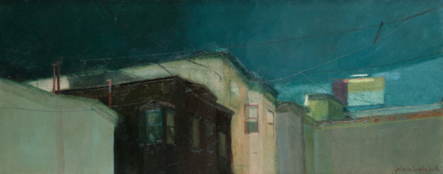 GUILLERMO OYAGÜEZ, "San Francisco II", 2000, Óleo sobre lie