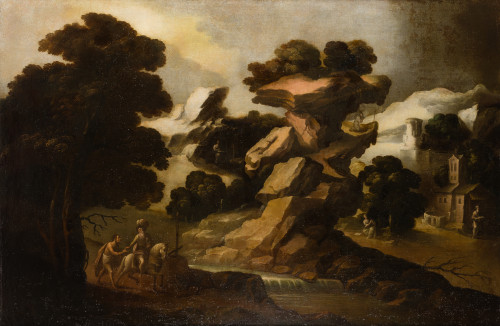 E. espa. XVII "San Martín en paisaje" O/L