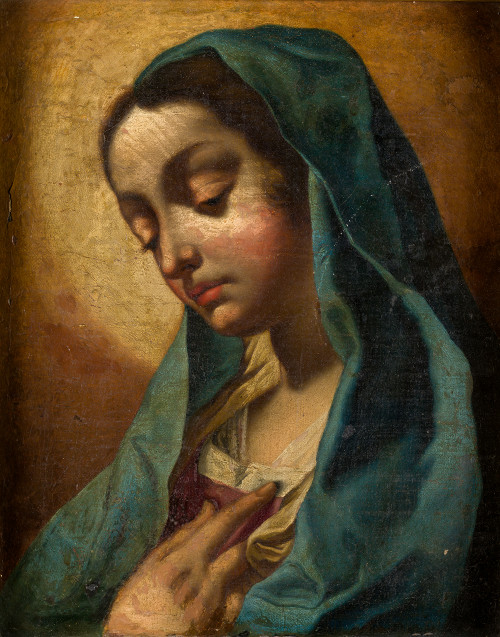 ESCUELA NAPOLITANA S.XVII/S.XVIII, “Virgen de la Anunciació