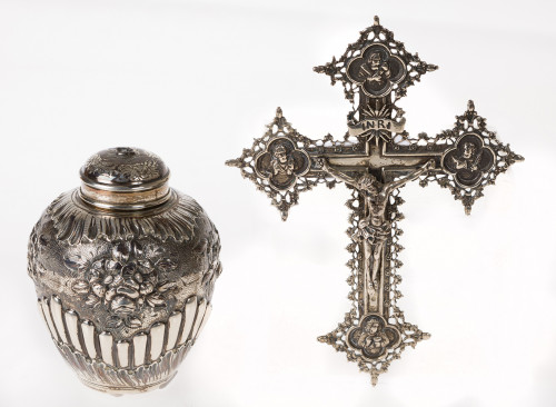 Cruz plata española 916