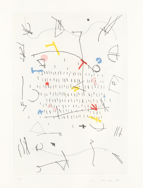 MANUEL HERNÁNDEZ MOMPÓ, "Sin título", 1982 , Aguafuerte