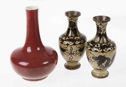 Jarron porcelana china sang boeuf, S.XVIII