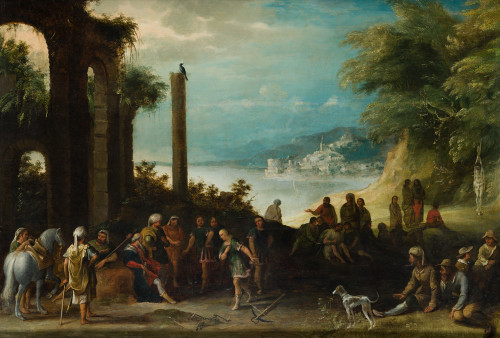 ADRIAEN VAN STALBEMT, "El triunfo de la verdad y la justici