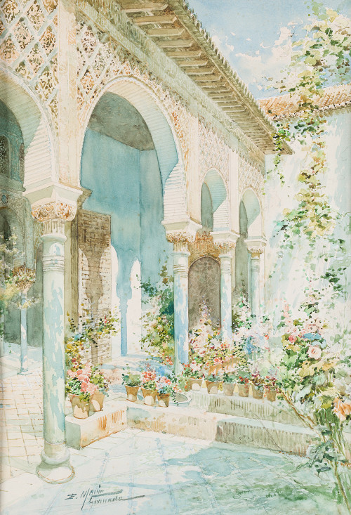 ENRIQUE MARÍN SEVILLA, "Jardines del Generalife, Granada",