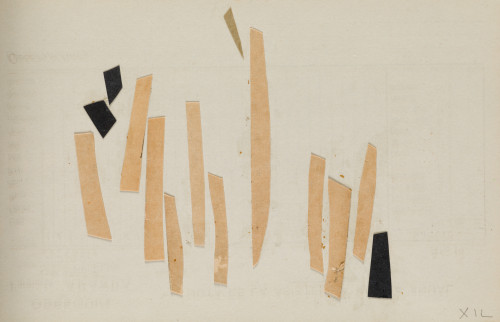 MANUEL GIL PÉREZ, "Sin título", Collage sobre papel impreso