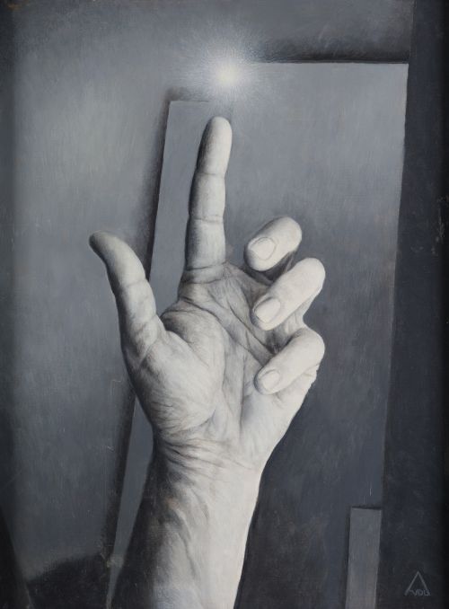 ALWIN VAN DER LINDE, "La mano del artista I,II", Pareja de