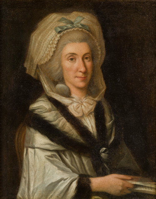 ESCUELA INGLESA S. XIX, "Retrato de dama", Óleo sobre lienzo