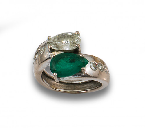 40-SORTIJA TU Y YO DE BRILLANTES Y PERILLAS