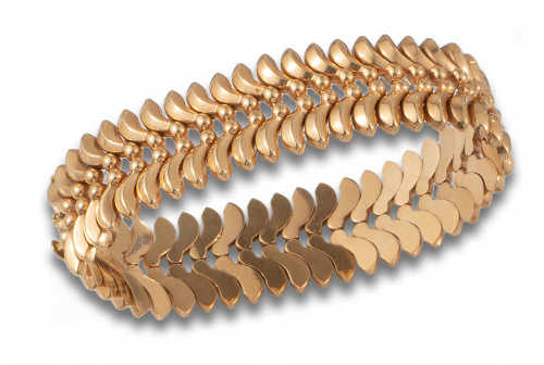 PULSERA AÑOS 40 EN ORO ROSA DE 18 KT.