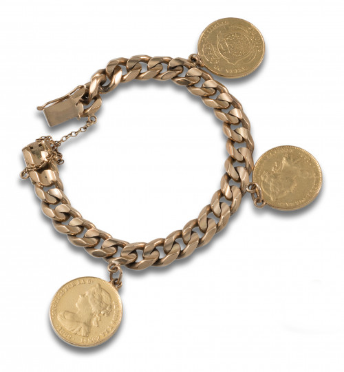 PULSERA BARBADA ORO AMARILLO 18 KT.