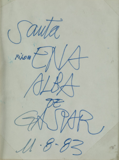 ANTONI CLAVÉ, "Santa Filomena", 1983, Técnica mixta y colla