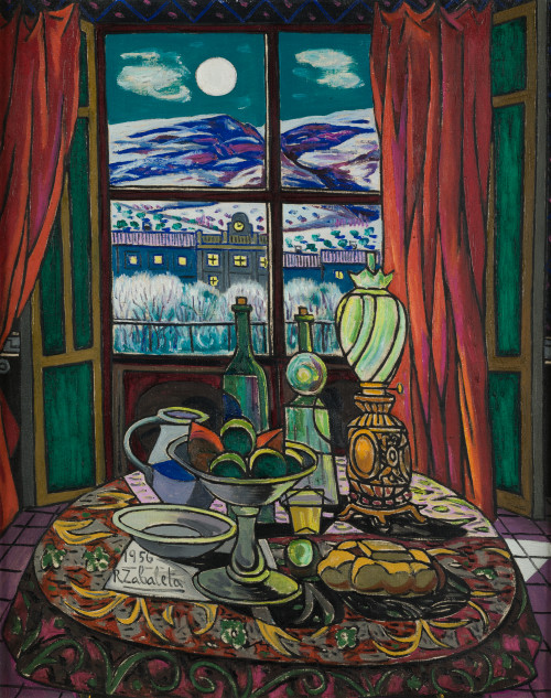 "Nocturno del quinqué o La ventana", 1956
