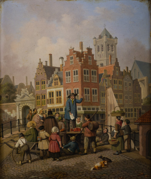 JAN HENDRIK VERHEIJEN, "El alquimista", Óleo sobre tabla