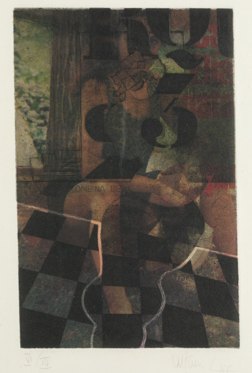 ALFONSO ALZAMORA GRAS, "Collage", 1986, Collage sobre papel