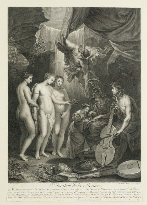 PEDRO PABLO RUBENS, "L&#39; education de la Reine (María de Méd