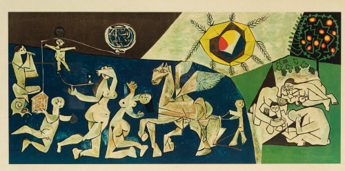 PABLO RUIZ PICASSO (DESPUES), "La paix", Reproducción offse
