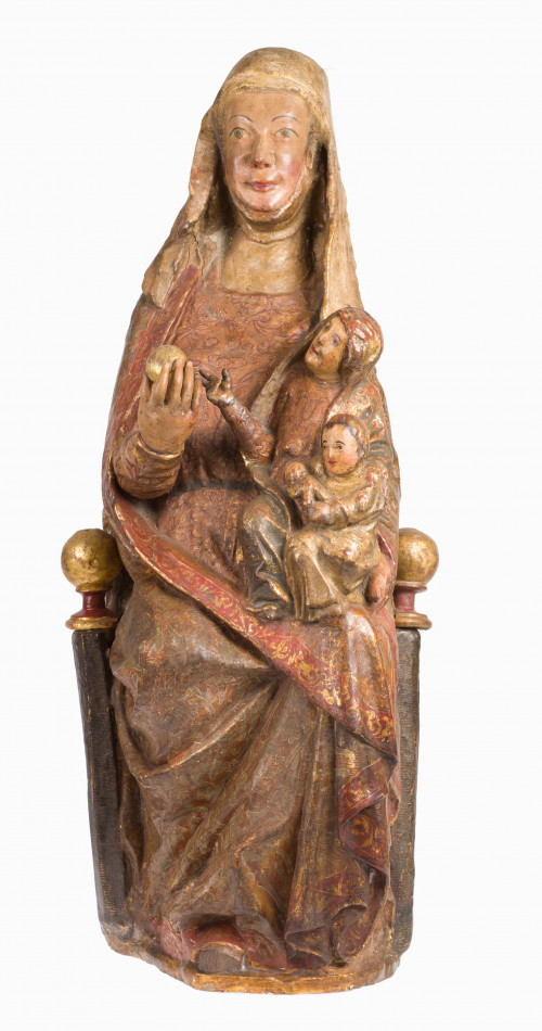 ESCUELA CASTELLANA , "Santa Ana, la Virgen y el Niño, o San