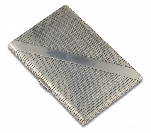 PITILLERA DE PLATA Y ORO GALLONADA