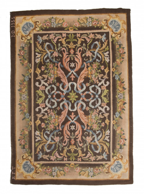 Alfombra de lana, siguiendo un cartón Neoclásico, Real Fábr