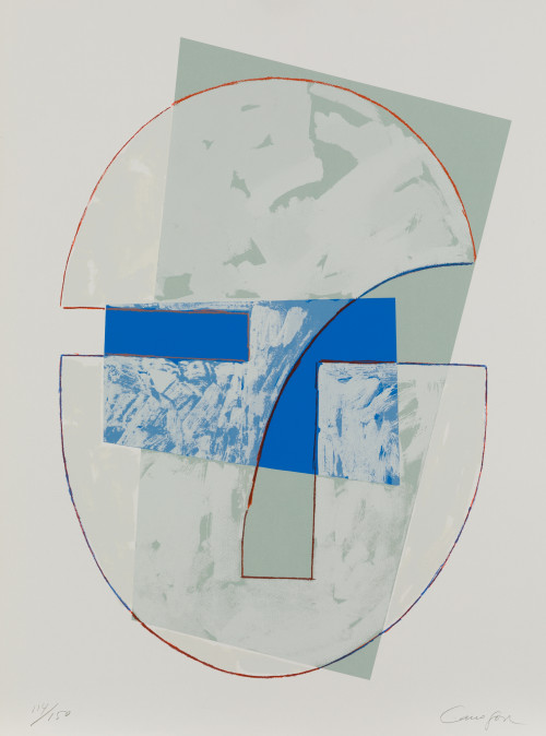 RAFAEL CANOGAR, "Cabeza", 1984, Serigrafía sobre papel