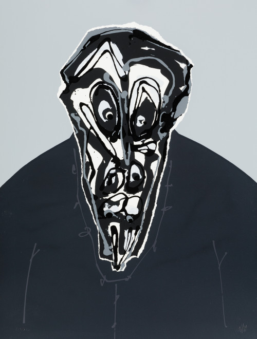 ANTONIO SAURA, "Don III", Serigrafía sobre papel