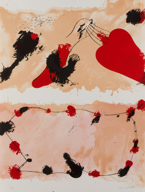 JOSEP  GUINOVART, "Sin título" , Litografía