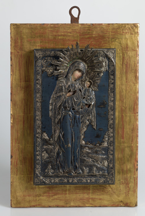  ESCUELA RUSA S.XIX-XX, "Virgen con Niño"
