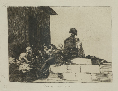 FRANCISCO DE GOYA Y LUCIENTES, "Clamores en vano", Grabado