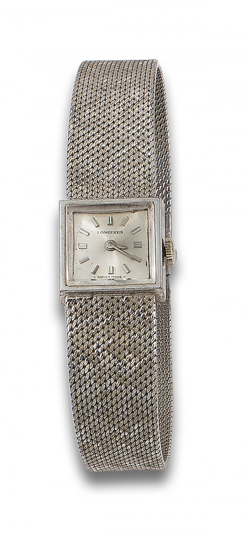 RELOJ DE PULSERA DE DAMA  LONGINES DE ORO BLANCO