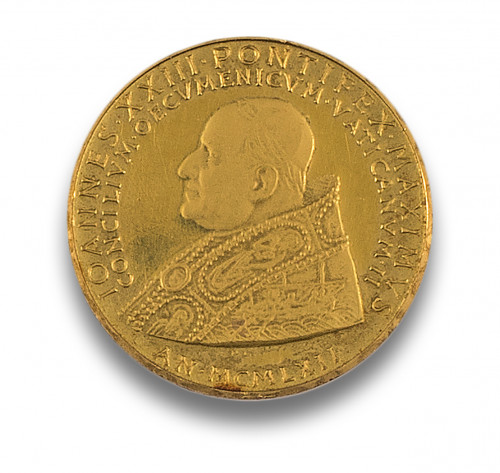 MONEDA CONMEMORATIVA JUAN XXIII DE ORO AMARILLO