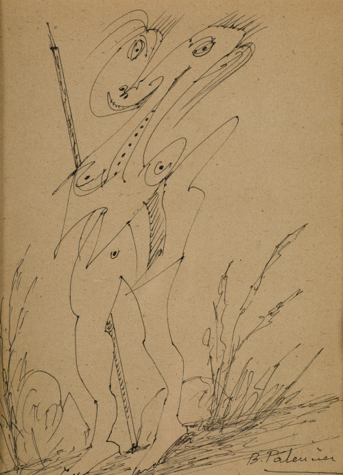 BENJAMÍN PALENCIA, "Sin título", Tinta sobre papel