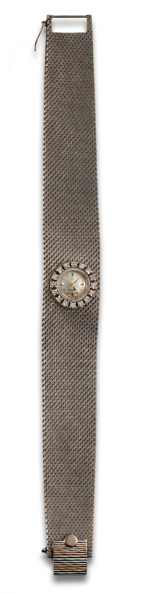 RELOJ DE SEÑORA OMEGA EN ORO BLANCO CON DIAMANTES