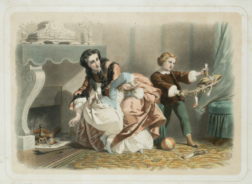 JULES MARIE DESANDRE, "Escenas cotidianas", Seis litografía