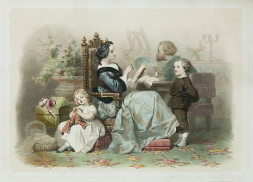 JULES MARIE DESANDRE, "Escenas cotidianas", Seis litografía