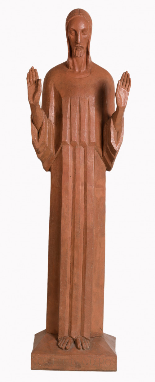 VICTORIO MACHO, "Cristo del Otero", 1930, Escultura en terr